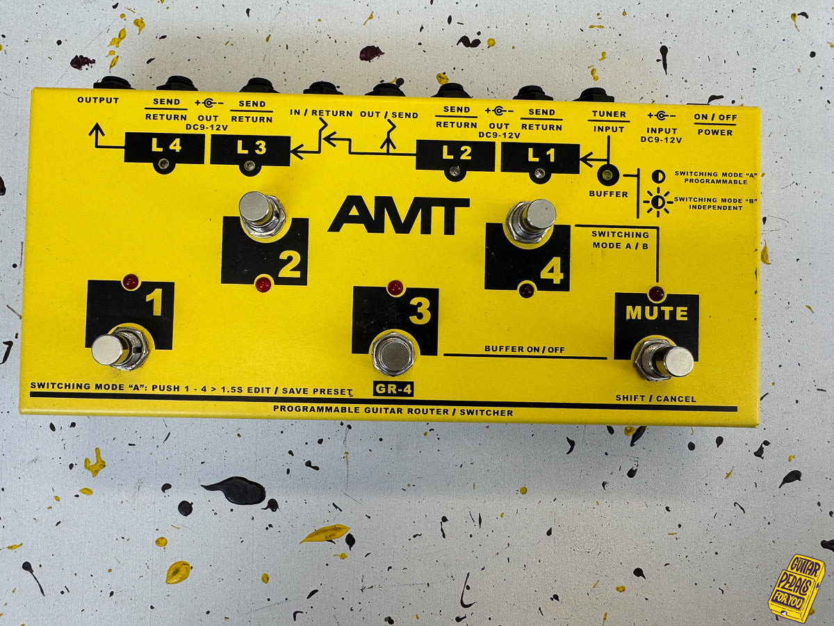 AMT GR-4 programmable guitar switching system with 4 loops