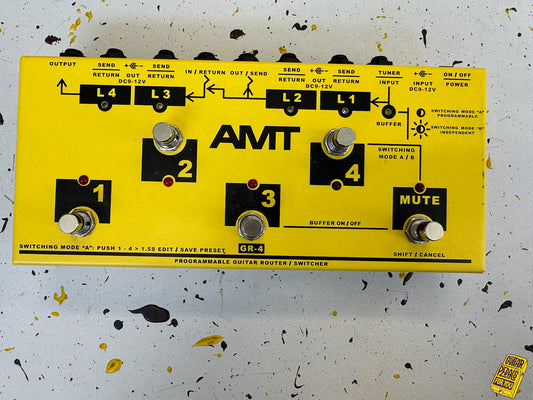 AMT GR-4 programmable guitar switching system with 4 loops