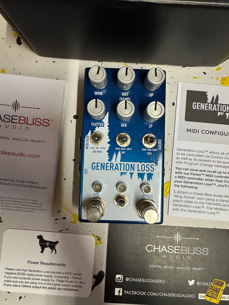 Chase Bliss Audio/Cooper FX Limited Edition Generation Loss