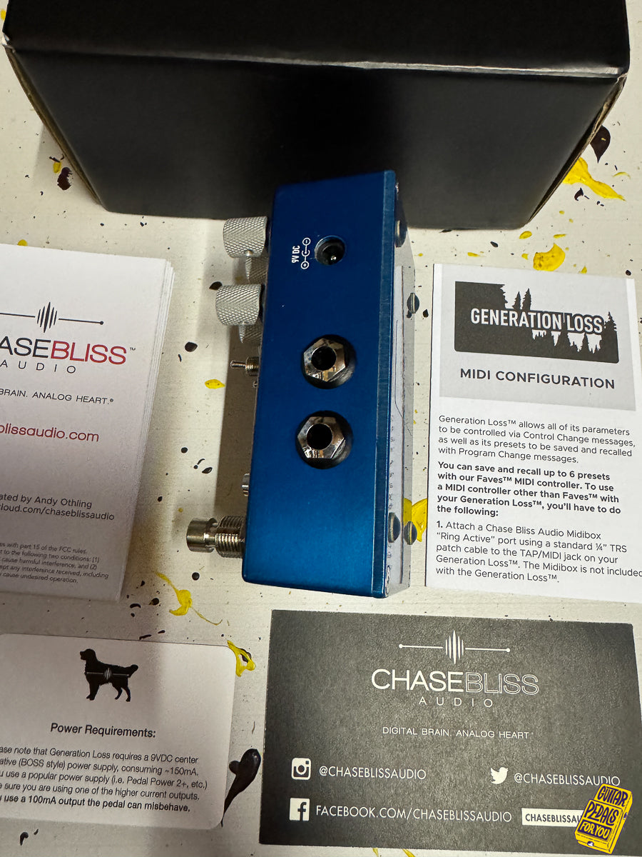 Chase Bliss Audio/Cooper FX Limited Edition Generation Loss