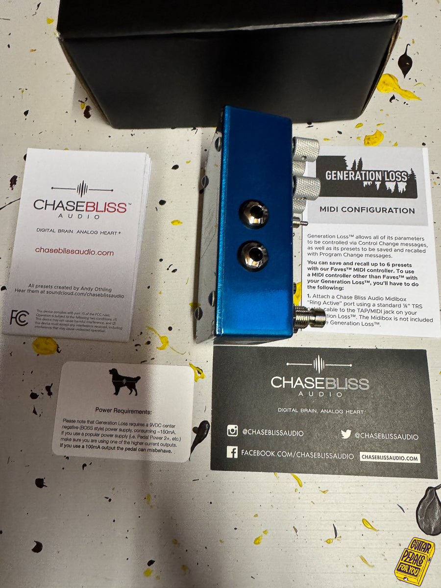 Chase Bliss Audio/Cooper FX Limited Edition Generation Loss
