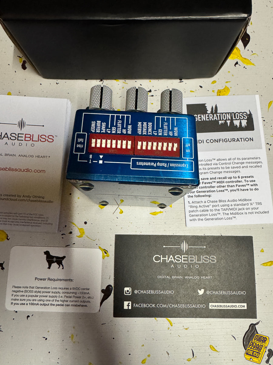 Chase Bliss Audio/Cooper FX Limited Edition Generation Loss