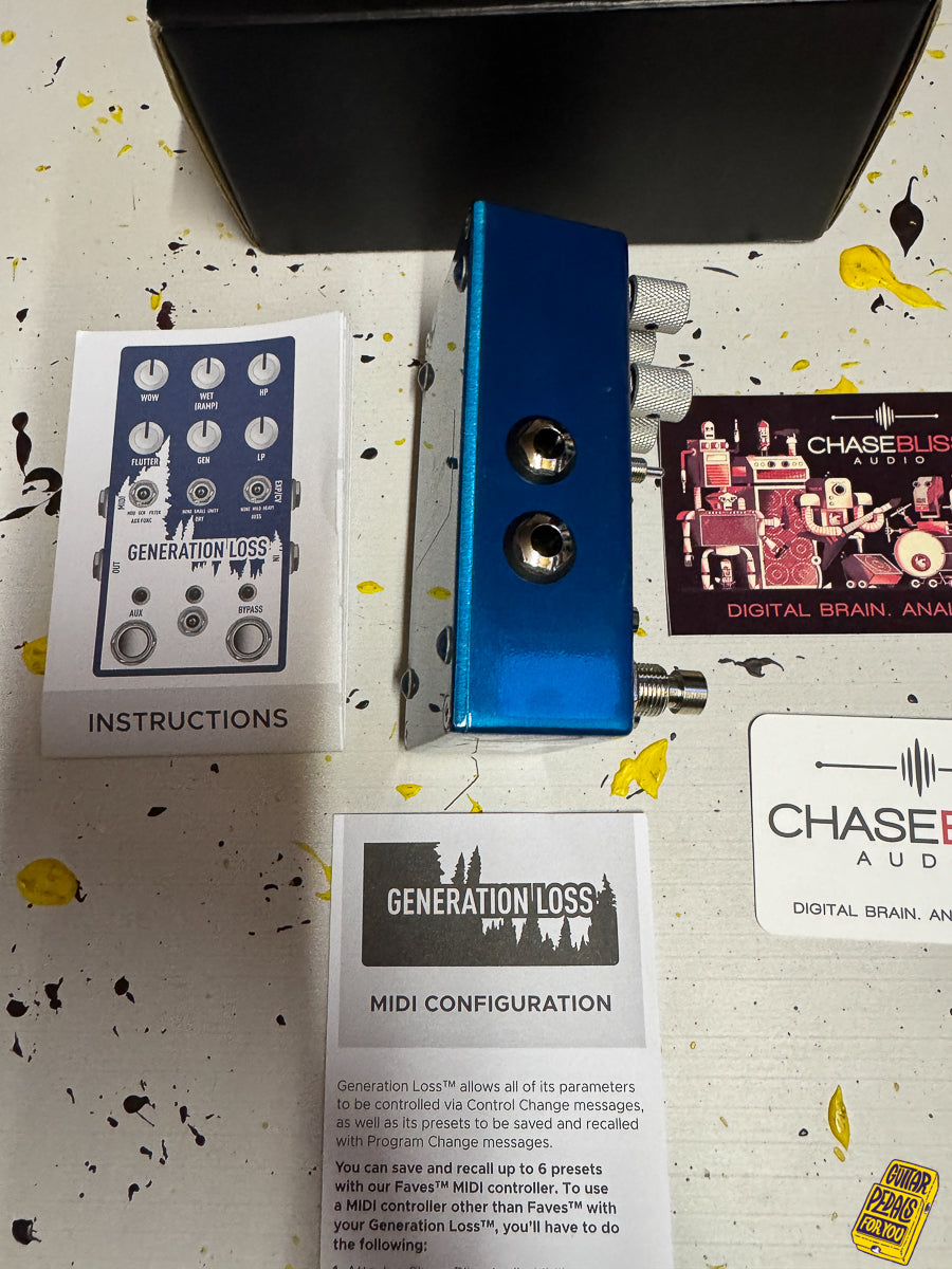 Chase Bliss Audio/Cooper FX Limited Edition Generation Loss