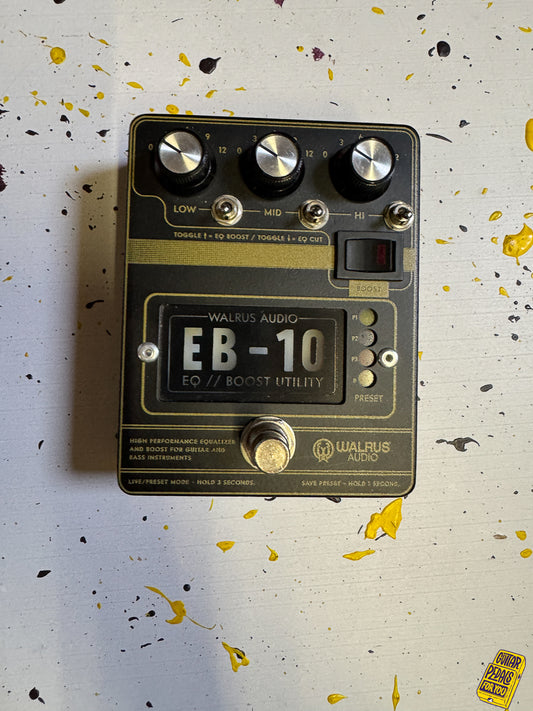 Walrus Audio EB-10 Preamp/EQ/Boost Zwart